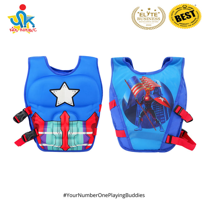 Cartoon Character Over the Neck Life Vest Jacket for Outdoor Water Sports Like Swimming Floating