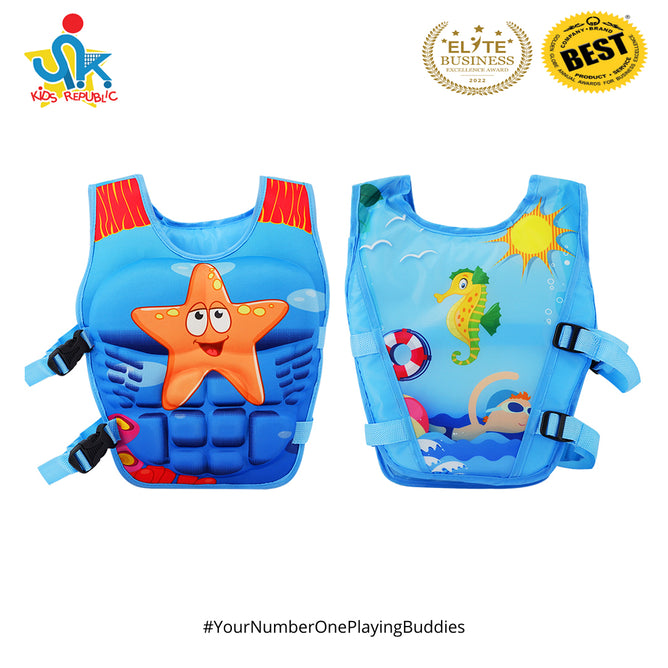 Cartoon Character Over the Neck Life Vest Jacket for Outdoor Water Sports Like Swimming Floating
