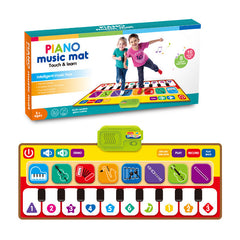 Piano Music Mat Play Keyboard with 8 Instruments and 10 Keys Play Mat Children Baby Dance Mat Gifts for Boys Girls
