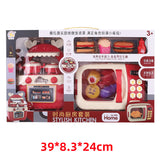 Pretend Playset Kitchen Cooking Mini Gas Range toys with Kitchen Accessories best gift for Kids