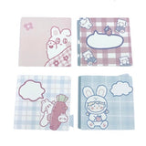 4 Pieces Creative Cartoon Character Note Pad Cute Sticky Note Memo Pad Office School Stationery