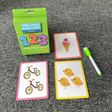 36 Flash Card Cognition Teaching Aids Learning Match English Cards for Children Educational toys