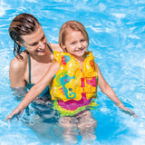 Intex 59661 tropical Buddies Swim Vest Kids Inflatable Swimming Pool Vest Life Jacket for Kids