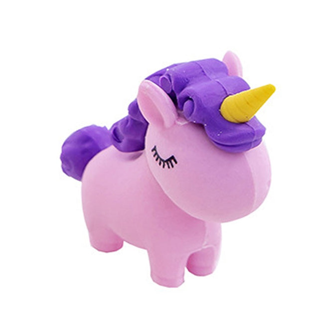 Random Color Cute Animal 3D Unicorn Rubber Eraser Primary Student Gift Stationery