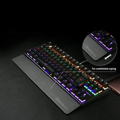 K28 87 Keys Wired Gaming Mechanical Keyboard with Back-light for PC and Laptops