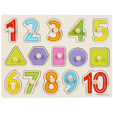 Early Educational Wooden Cognition Board Toys Baby Hand Grasp Digital Jigsaw Puzzles best gifts for Kids