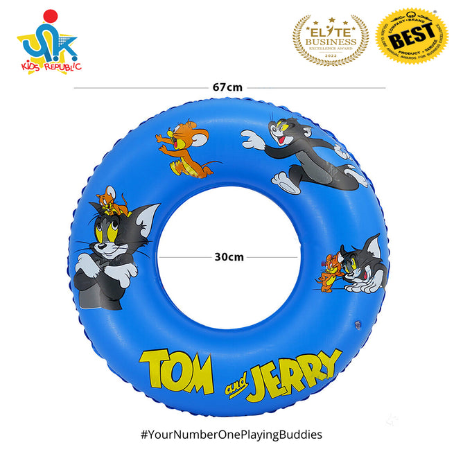 26 Inches Inflatable Cartoon Character Swim Ring Floater for Kids Boys and Girls