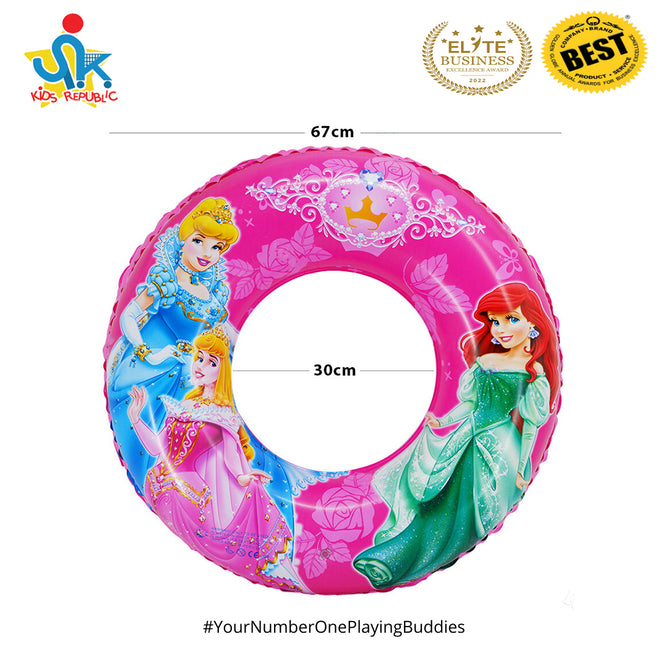 26 Inches Inflatable Cartoon Character Swim Ring Floater for Kids Boys and Girls