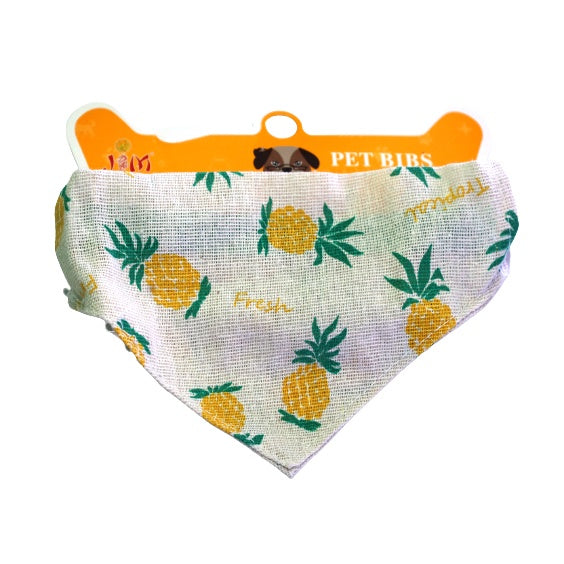 Pet Bibs Saliva Triangle Towel Scarf Cute Fruit Design Adjustable Leashes for Cat & Dogs Neck