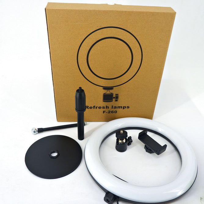 F260-M06 10Inch Embossed Ringlight with Stand