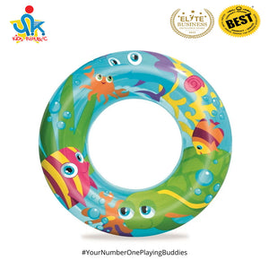 Bestway Inflatable Designer Printed Swim Ring 24 Inches For Kids Play in Swimming Pool