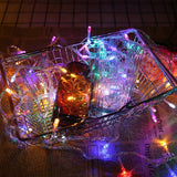 10M-100L LED String Christmas Lights With End Connector Transparent Wire