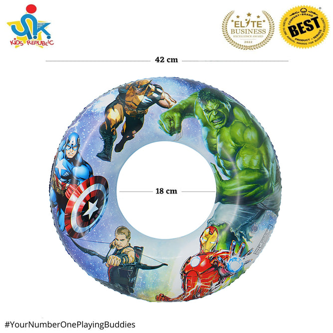 18 inches Adorable Cartoon Character Swim Ring Floater for Children Outdoor Swimming