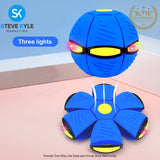 Magic UFO Flying Ball Throw Disc Ball with LED Light For Outdoor Kid's Sports Ball