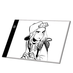 A4 LED Artist Thin Art Stencil Drawing Board Light Box Tracing Table Pad Board