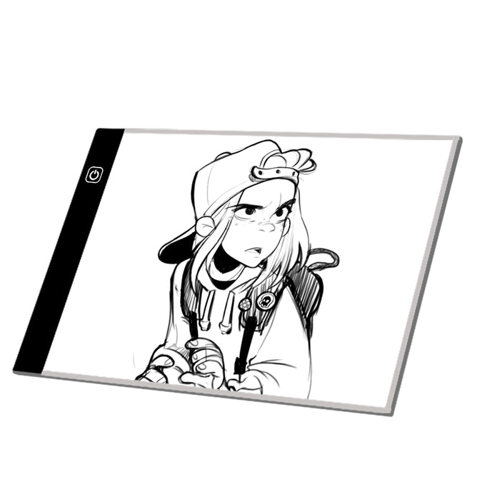 A4 LED Artist Thin Art Stencil Drawing Board Light Box Tracing Table Pad Board