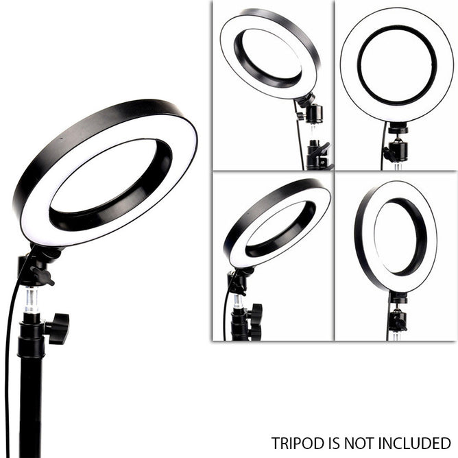 16 CM Professional Ring Light with Tripod Cold Shoe