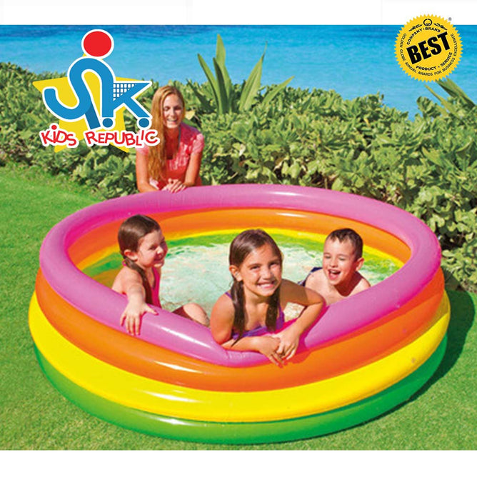 Intex 56441 Four Color Loops Fluorescent Inflatable Kiddie Swimming Pool