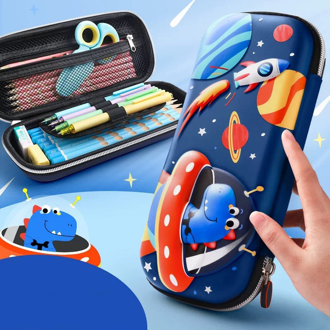 3D Hardtop EVA Pencil Case Cartoon Character Pen Bag for Stationery Gift Pouch School Supplies
