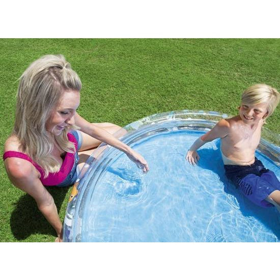 Bestway 51004 Sea Creatures-Printed Inflatable 3 Rings Pool for Outdoor Kiddie Swimming Pool