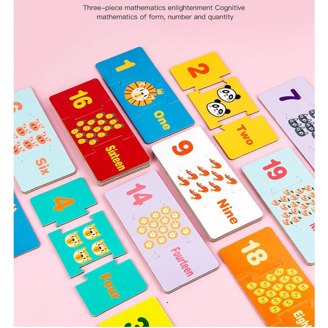 Educational Montessori Puzzle Duo Matching Puzzle Pairing Words Connecting for Kids Toys