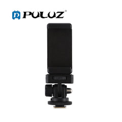 PULUZ PU417 1/4 Inch Screw Thread Cold Shoe Tripod Mount Adapter with Phone Holder