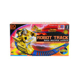 Robot Deformation to Vehicle and Vehicle to Robot  with Multiple Layout Track Toys gift for Kids