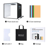PULUZ 30cm Folding Portable Ring Light Photo Lighting Studio Shooting Tent Box Kit with 6 Colors Backdrops
