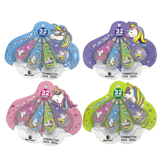 Random Color Cute Unicorn Correction Tape Stationery School Office Supply