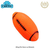 Pet Funny Rugby Ball Design Rubber Toys Squeak Chew with Sound Toys for Pets