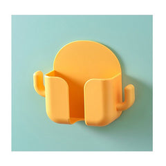 Multifunction Wall Mounted Remote Control Mobile Phone Plug Charging  Wall Holder