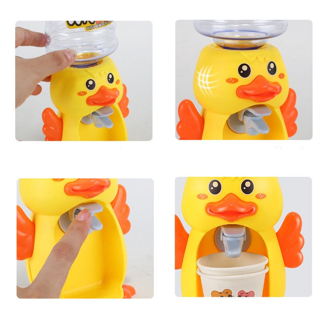 Pretend Play Mini Water Dispenser for Juice Milk cup Drinking Fountain Simulation Kitchen Kids Toy