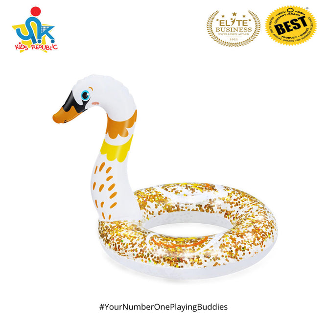 Bestway Inflatable Shimmer n Float Swimming Ring Glitter for Kids