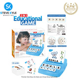 2 in 1 Educational Game Learning Number and Letters Literacy Fun Spelling Game for Kids