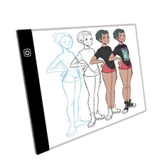 A4 LED Artist Thin Art Stencil Drawing Board Light Box Tracing Table Pad Board