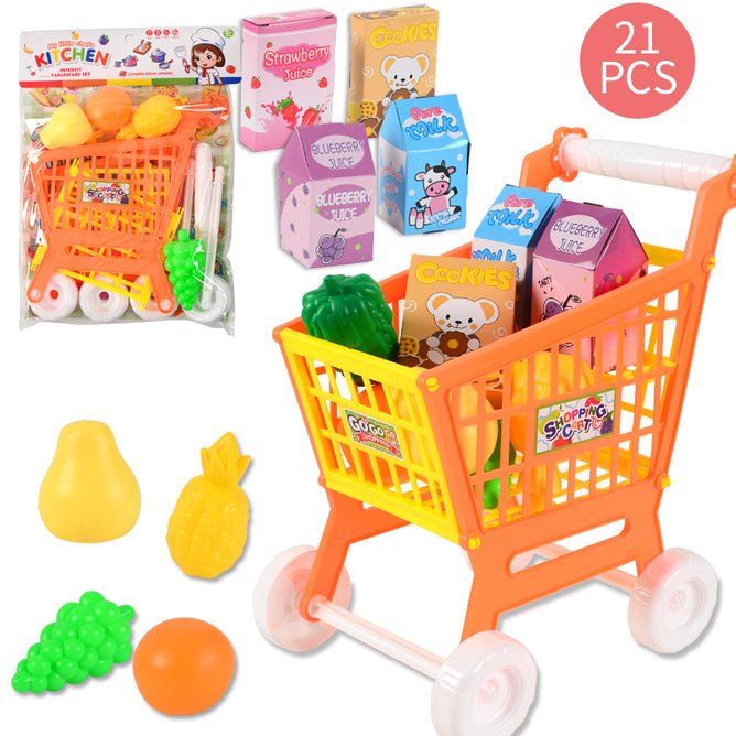 7705-5 Fruits Shopping Push Cart
