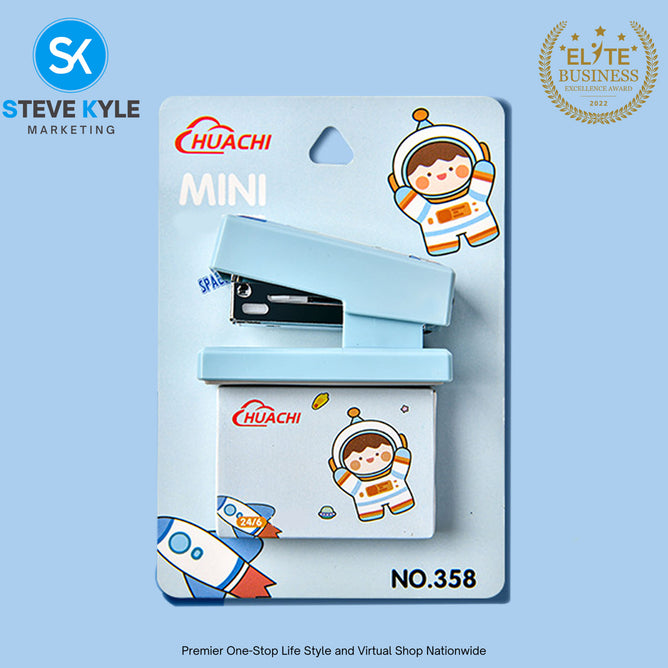 Mini Portable Stapler Student Office Stationery Supplies Small Stapler Cute Kawaii