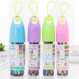 12 Color Marker Pens with Bottle Case For Artistic Kids Coloring (Random Color)