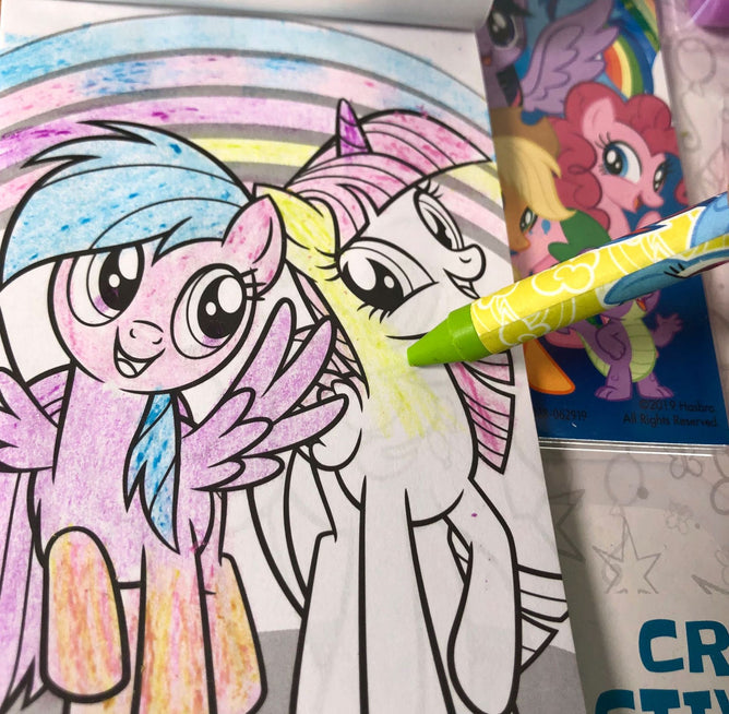 Crayon Fun Set Self inking Stamp Kids Goodie Bag Children