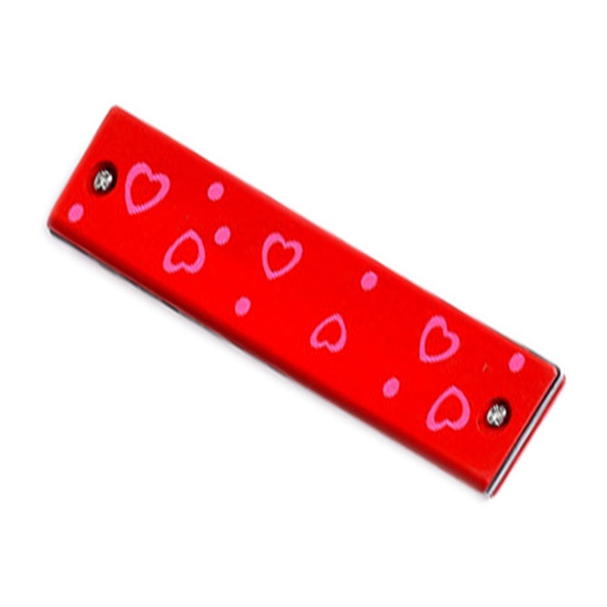 Wooden Harmonica 16 Holes Double-Row Blow Woodwind Mouth Toys for Children Musical Instruments