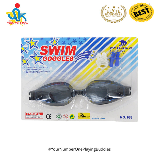 Kids Swimming Goggles Pool Beach Sea Swim Glasses with Ear Plug Nose Clip