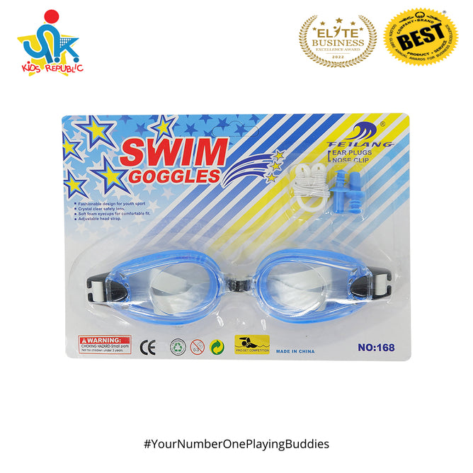 Kids Swimming Goggles Pool Beach Sea Swim Glasses with Ear Plug Nose Clip