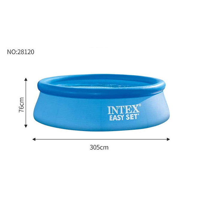 Intex Easy Set up Inflatable Portable Above Ground Round Pool for Outdoor Family Swimming Pool