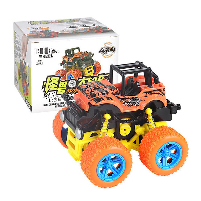 Monster Zap Super Stunt Racer Big Wheels Off-Road Jeep Car Toy