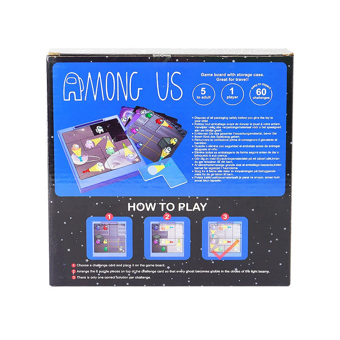 Among Us Kids Puzzle Game Board with Storage Case Toys Best gift for Kids