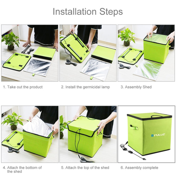 PULUZ PU479 30cm UV Light Germicidal Sterilizer Disinfection Tent Box