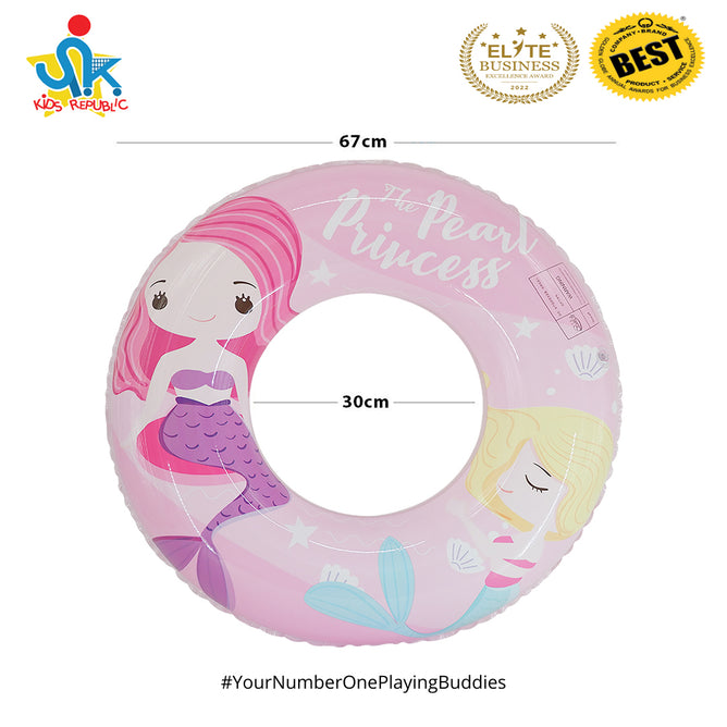 26 Inches Inflatable Cartoon Character Swim Ring Floater for Kids Boys and Girls