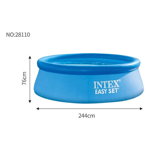 Intex Easy Set up Inflatable Portable Above Ground Round Pool for Outdoor Family Swimming Pool