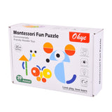 Early Learning Montessori Animal Creative Jigsaw Puzzle Geometry Children Development Toys