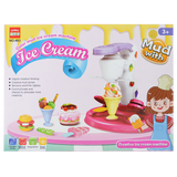 Clay Dough Ice Cream Maker and Cyclone Machine Play Set for Girl and Boy